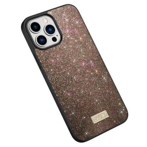 SULADA Trblietavý ochranný kryt Apple iPhone 14 Pro bronzový