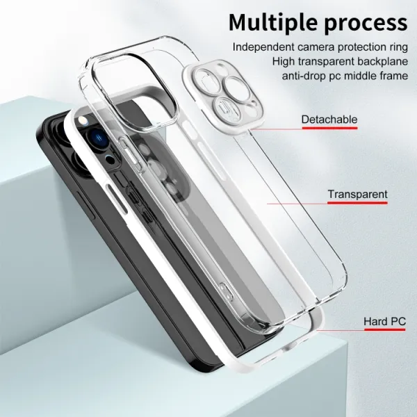 CRYSTAL Ochranný kryt pre Apple iPhone 14 Pro Max biely