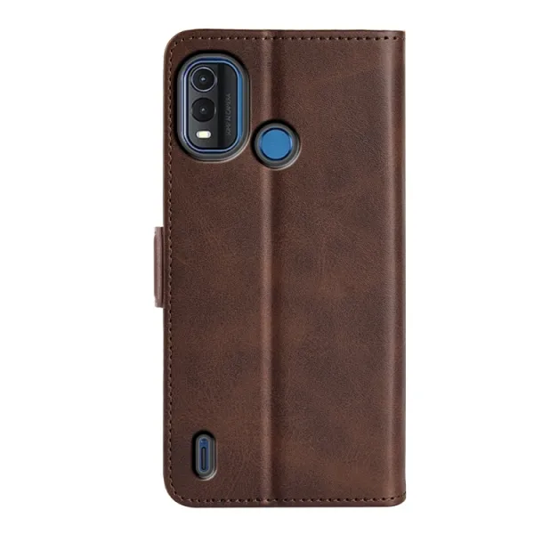 SIDE Peňaženkové puzdro pre Nokia G11 Plus tmavohnedé