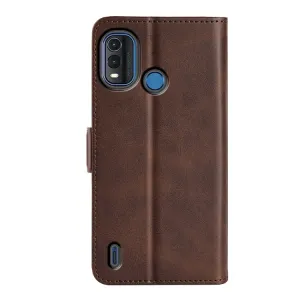 SIDE Peňaženkové puzdro pre Nokia G11 Plus tmavohnedé