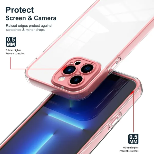 CRYSTAL Ochranný kryt pre Apple iPhone 14 Pro ružový