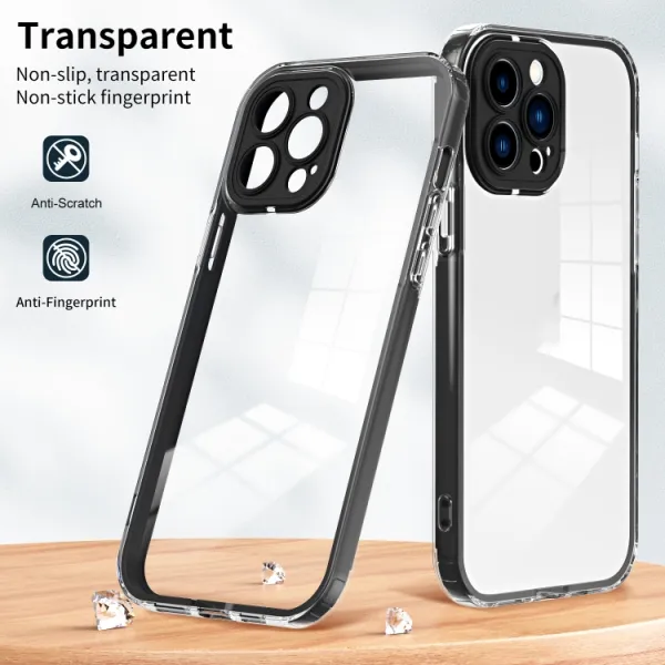 CRYSTAL Ochranný kryt pre Apple iPhone 14 Pro Max čierny