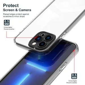 CRYSTAL Ochranný kryt pre Apple iPhone 14 Pro Max čierny