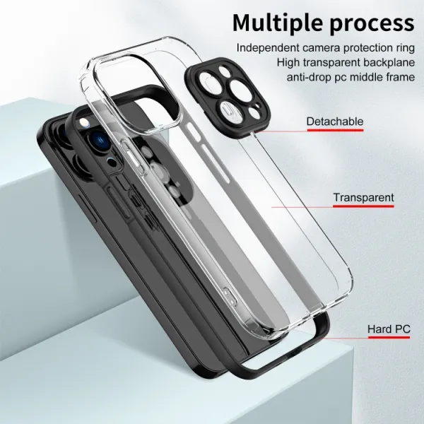 CRYSTAL Ochranný kryt pre Apple iPhone 14 Pro Max čierny