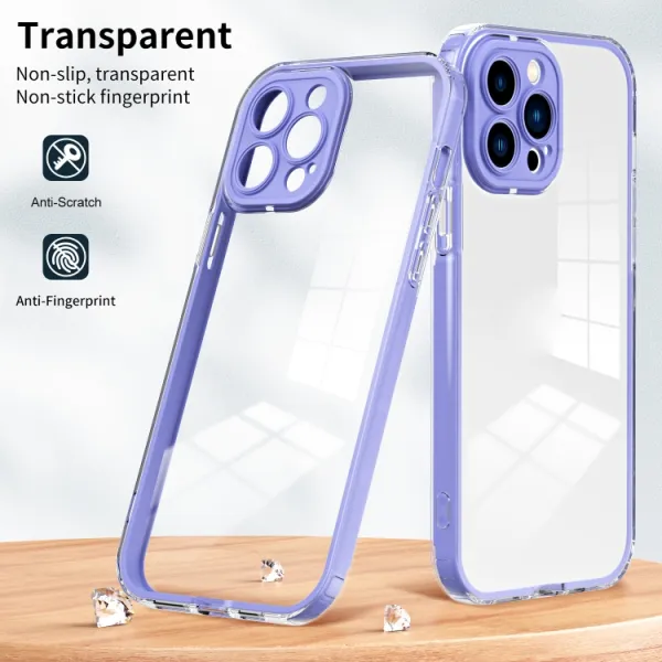 CRYSTAL Ochranný kryt pre Apple iPhone 14 Pro Max fialový