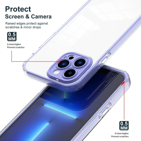 CRYSTAL Ochranný kryt pre Apple iPhone 14 Pro Max fialový