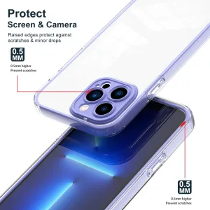 CRYSTAL Ochranný kryt pre Apple iPhone 14 Pro Max fialový