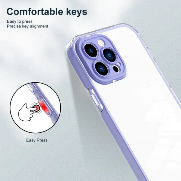 CRYSTAL Ochranný kryt pre Apple iPhone 14 Pro Max fialový