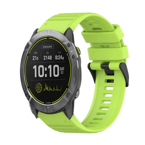 SILICONE Remienok pre Garmin Enduro 2 / Tactix 7 svetlozelený