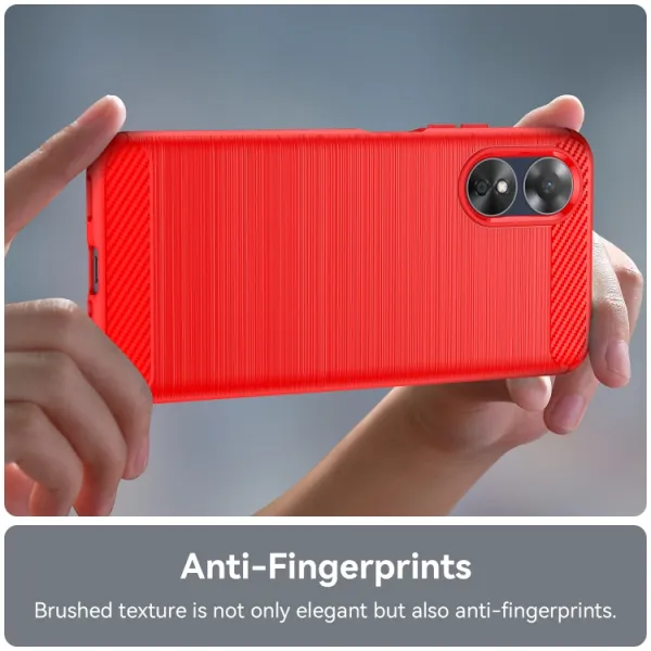 FLEXI TPU Kryt pre Oppo A17 červený