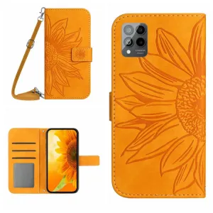 ART SUNFLOWER Peňaženkové puzdro s remienkom T Phone Pro / T Phone Pro 2023 žlté