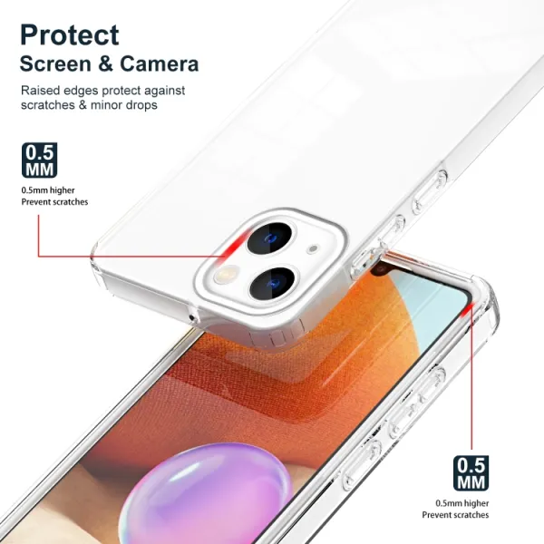 CRYSTAL Ochranný kryt pre Apple iPhone 14 Plus biely