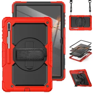 SOLID 360 Odolný kryt pre Samsung Galaxy Tab S8 Ultra červený