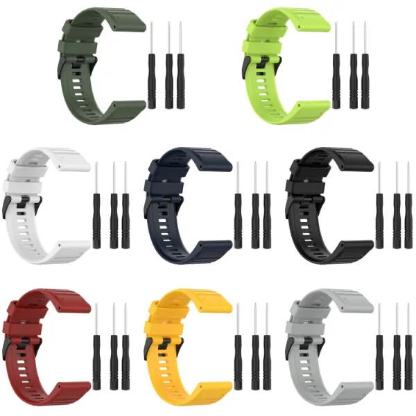 SILICONE Remienok pre Garmin Enduro 2 / Tactix 7 modrý