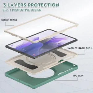 STANDING ULTRA Odolný kryt pre Samsung Galaxy Tab S8+ / S7+ / S7 FE EMMERALD GREEN