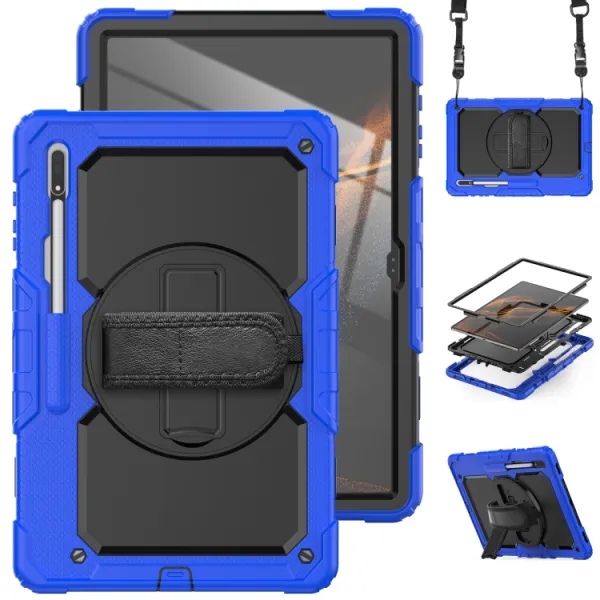SOLID 360 Odolný kryt pre Samsung Galaxy Tab S8 Ultra modrý