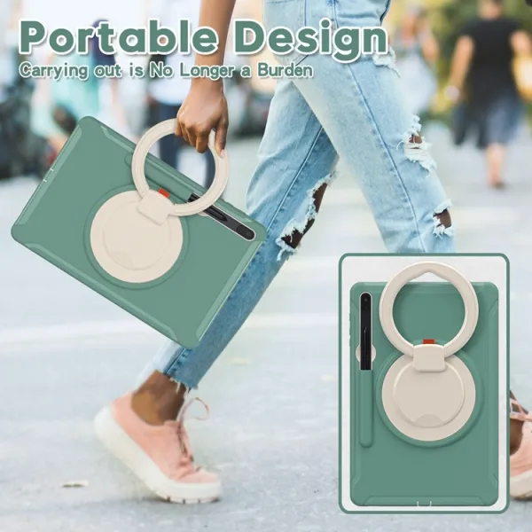 STANDING ULTRA Odolný kryt pre Samsung Galaxy Tab S8+ / S7+ / S7 FE EMMERALD GREEN