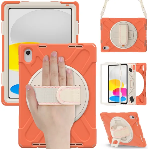SOLID Odolný kryt pre Apple iPad (A16) 2025 / iPad 2022 CORAL