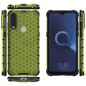 HONEYCOMB Ochranný kryt  Alcatel 1S 2020 / 3L 2020 zelený
