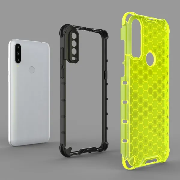 HONEYCOMB Ochranný kryt  Alcatel 1S 2020 / 3L 2020 zelený
