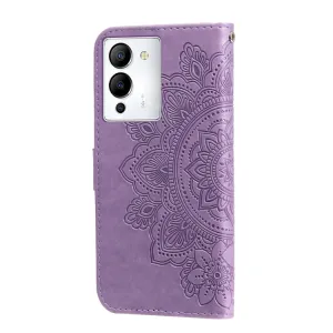 ART MANDALA Peňaženkové puzdro Infinix Note 12 / Note 12 Pro 5G fialové