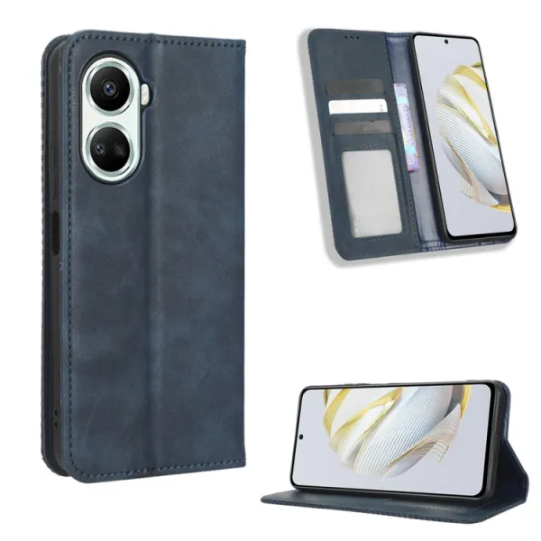 BUSINESS Peňaženkový kryt pre Huawei Nova 10 SE modrý