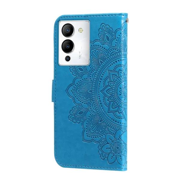ART MANDALA Peňaženkové puzdro Infinix Note 12 / Note 12 Pro 5G modré
