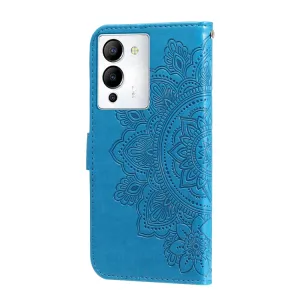 ART MANDALA Peňaženkové puzdro Infinix Note 12 / Note 12 Pro 5G modré