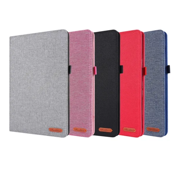 FABRIC Zaklápací obal pre Samsung Galaxy Tab S8+ / S7+ / S7 FE ružový