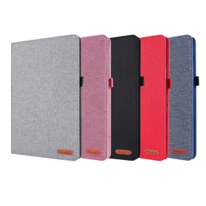 FABRIC Zaklápací obal pre Samsung Galaxy Tab S8+ / S7+ / S7 FE ružový