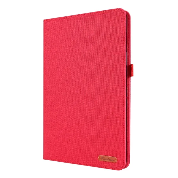 FABRIC Zaklápací obal pre Samsung Galaxy Tab S8+ / S7+ / S7 FE červený