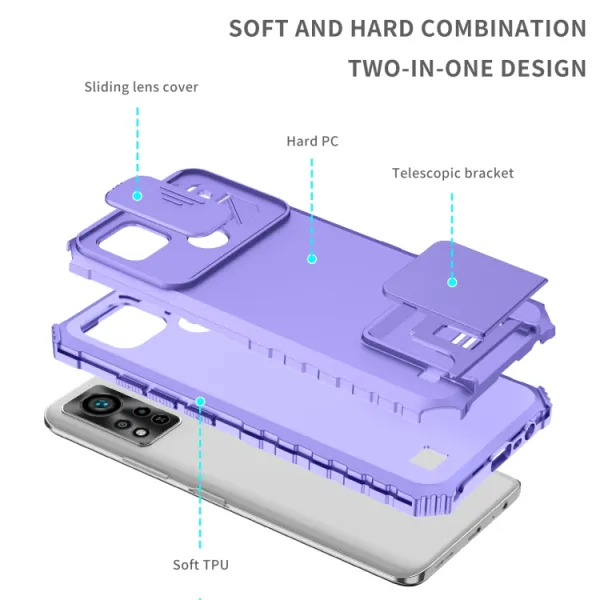 STEREO Kryt so stojanom pre Infinix Hot 11S / Hot 11S NFC fialový