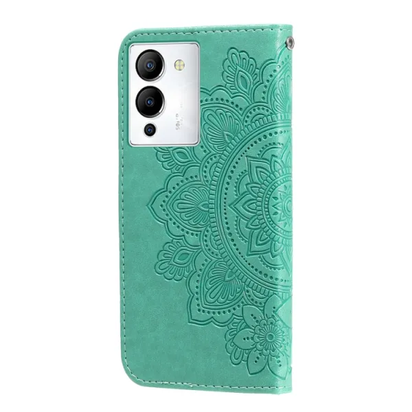 ART MANDALA Peňaženkové puzdro Infinix Note 12 / Note 12 Pro 5G zelené