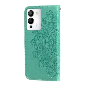 ART MANDALA Peňaženkové puzdro Infinix Note 12 / Note 12 Pro 5G zelené