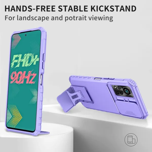 STEREO Kryt so stojanom pre Infinix Hot 11S / Hot 11S NFC fialový