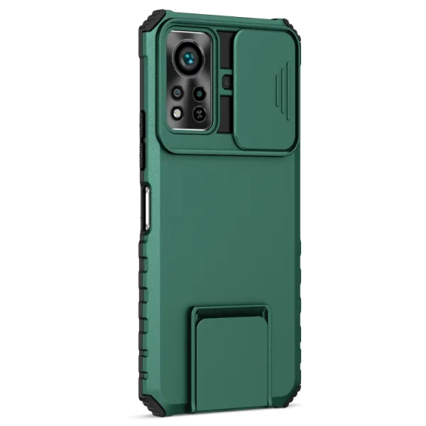 STEREO Kryt so stojanom pre Infinix Hot 11S / Hot 11S NFC zelený