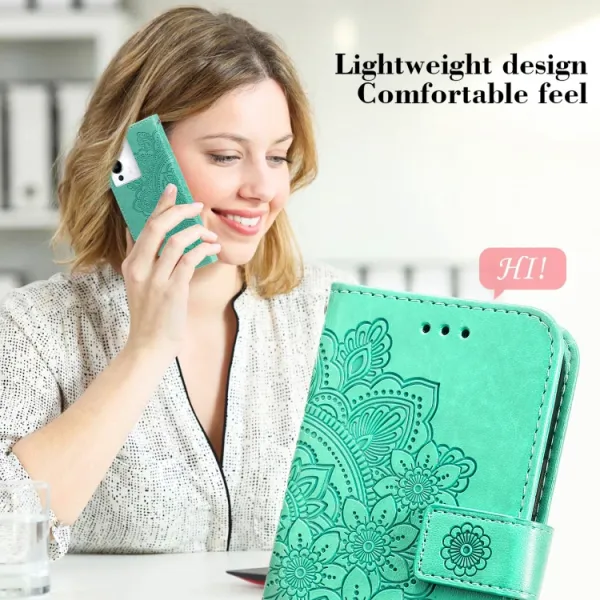 ART MANDALA Peňaženkové puzdro Infinix Note 12 / Note 12 Pro 5G zelené