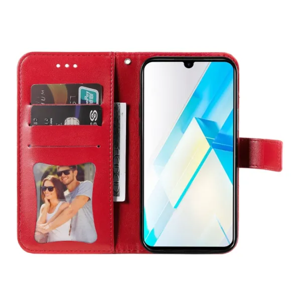 ART MANDALA Peňaženkové puzdro Infinix Note 12 / Note 12 Pro 5G červené
