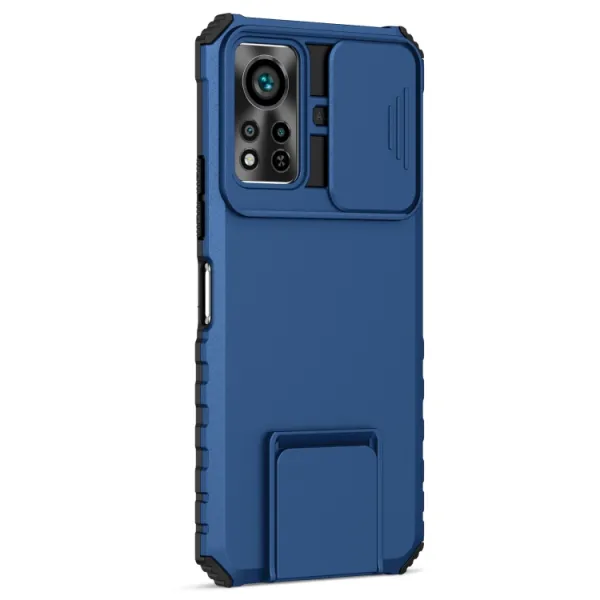 STEREO Kryt so stojanom pre Infinix Hot 11S / Hot 11S NFC modrý