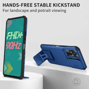 STEREO Kryt so stojanom pre Infinix Hot 11S / Hot 11S NFC modrý