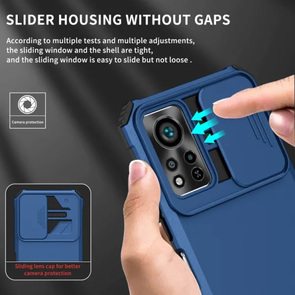 STEREO Kryt so stojanom pre Infinix Hot 11S / Hot 11S NFC modrý
