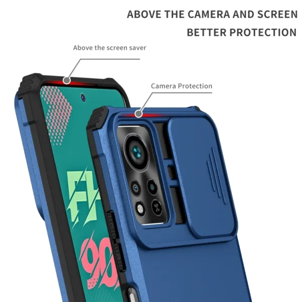STEREO Kryt so stojanom pre Infinix Hot 11S / Hot 11S NFC modrý