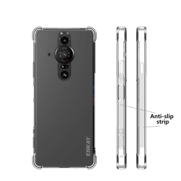 ENKAY AIRBAG Extra odolný kryt Sony Xperia Pro-I priehľadný