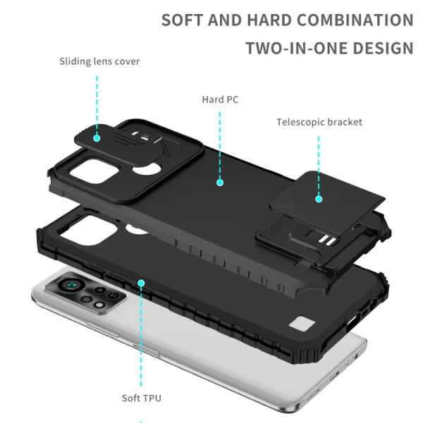 STEREO Kryt so stojanom pre Infinix Hot 11S / Hot 11S NFC čierny