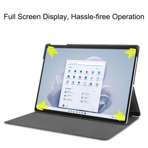 LEATHER Zaklápací obal pre Microsoft Surface Pro 9 ružovozlatý