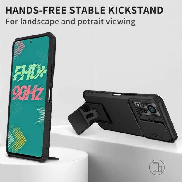 STEREO Kryt so stojanom pre Infinix Hot 11S / Hot 11S NFC čierny