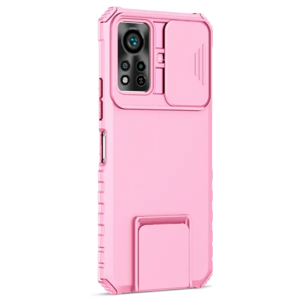 STEREO Kryt so stojanom pre Infinix Hot 11S / Hot 11S NFC ruźový