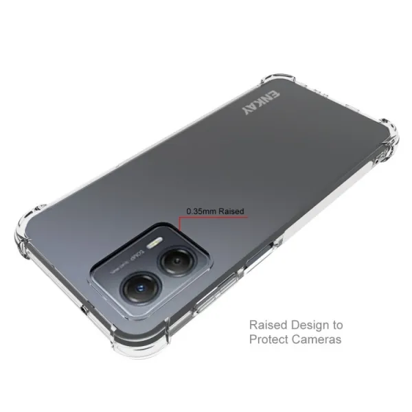 ENKAY AIRBAG Extra odolný kryt Motorola Moto G53 priehľadný