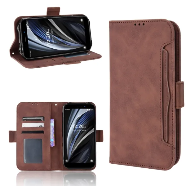 SLOT Peňaženkový obal pre Oukitel WP12 / WP12 Pro hnedý