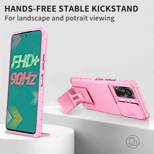 STEREO Kryt so stojanom pre Infinix Hot 11S / Hot 11S NFC ruźový